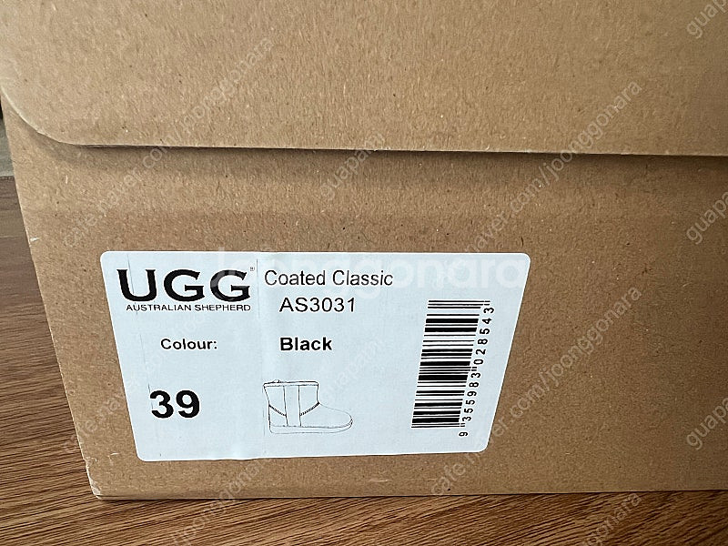 UGG 클리어 부츠 블랙 39사이즈(245-250mm)--2