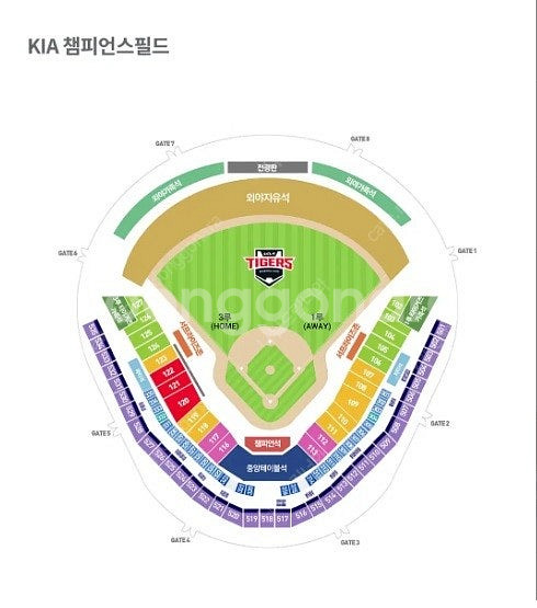 6월 11일(화) 기아vs삼성 중앙테이블 단독 3인석--0