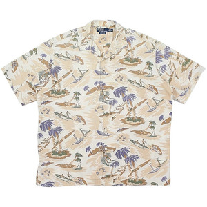 1990s 폴로랄프로렌 클레이턴 하와이안 셔츠 빈티지 알로하