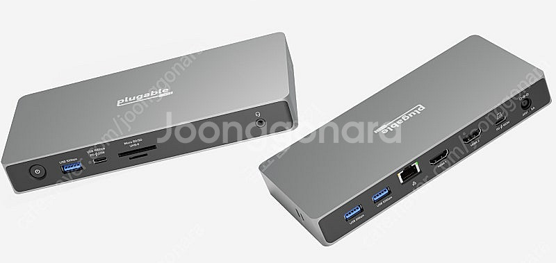Plugable USB-C 허브 (USB독), 4K H...--0