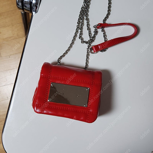 마뗑킴 클래식 체인 퀼팅 미니백 레드