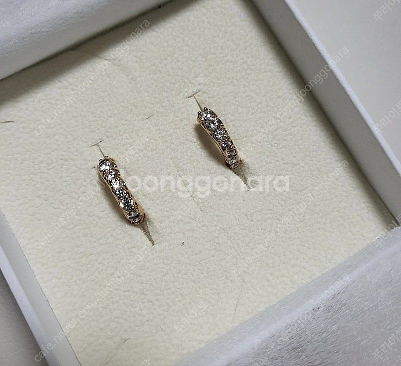 (새상품)보스크 14k 셈버텍스쳐 귀걸이 2.8g--1