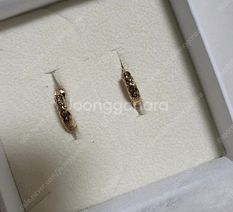 (새상품)보스크 14k 셈버텍스쳐 귀걸이 2.8g--2