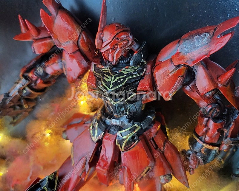 mg 시난주 건담도색 및 액자형 조명용디오라마(40x3...--1