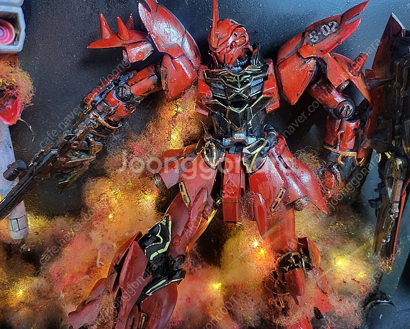 mg 시난주 건담도색 및 액자형 조명용디오라마(40x3...--8