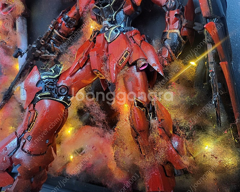 mg 시난주 건담도색 및 액자형 조명용디오라마(40x3...--9