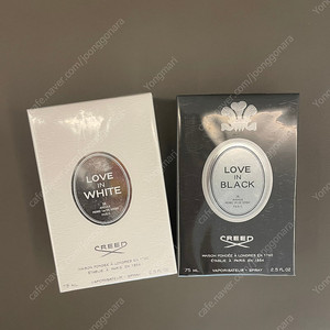 새제품 크리드 러브 인 블랙 화이트 75ml 여자 향수