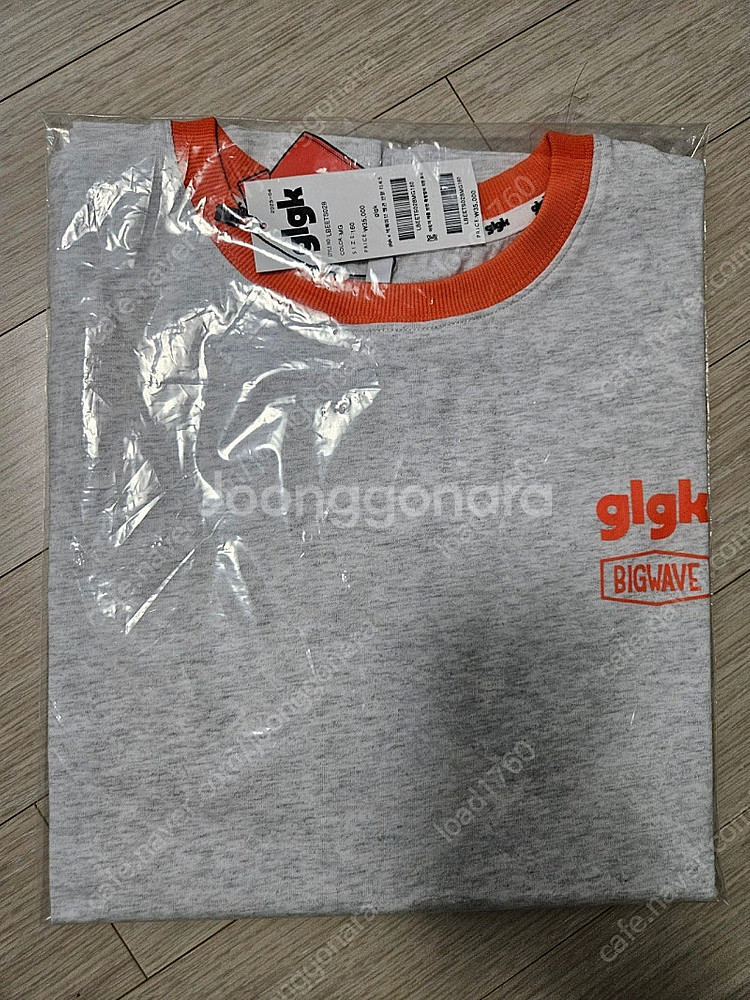히로 glgk 빅웨이브 펭귄 티셔츠 멜란지 160--0