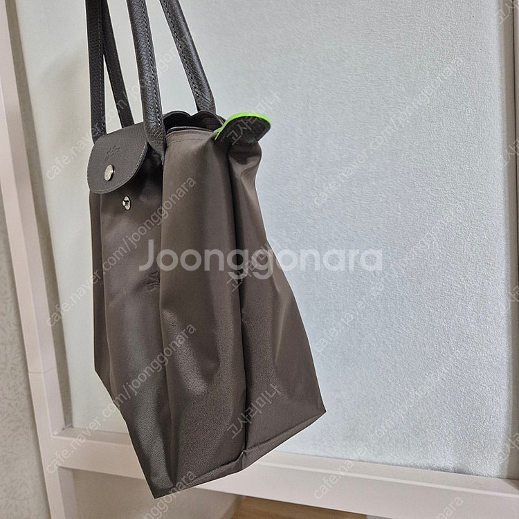 롱샴 르플레아쥬 그린 숄더백 브라운--2