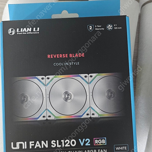 리안리 UNI FAN SL120 V2 리버스 화이트 5장