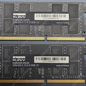 KLEVV DDR4 32GB 노트북 램 2개, 총 64GB