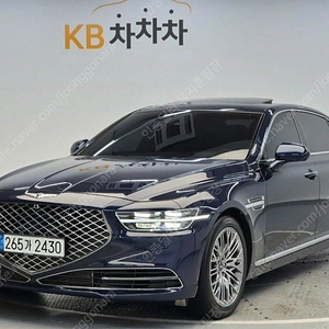 제네시스 G90 중고차 가격 제네시스 중고 파란색 2021년식 3.3 T AWD 프레스티지 중고자동차