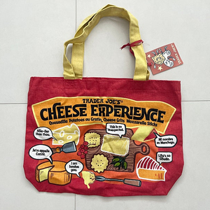 새상품 트레이더조 Cheese Experience 에코백