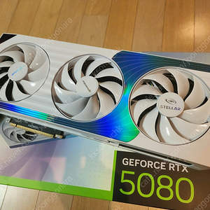 화이트 RTX 5080 만리 스텔라 OC 인텍앤컴퍼니 팝니다. (서울) Manli RTX5080 stellar