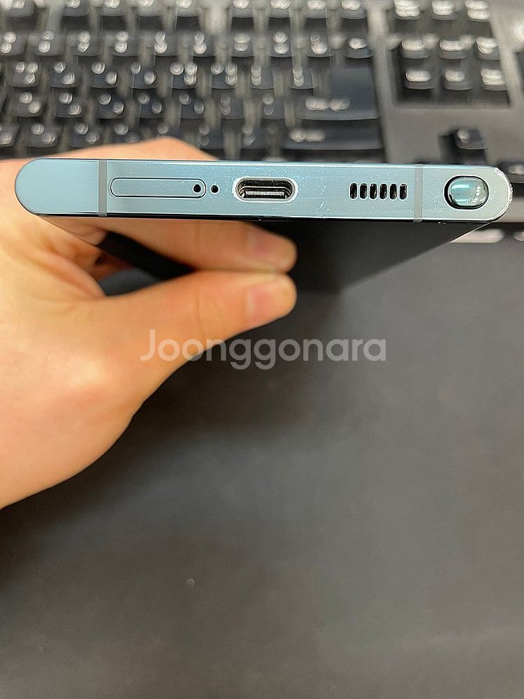 갤럭시S22울트라 256GB 그린 무잔상 상태좋은 중고...--5