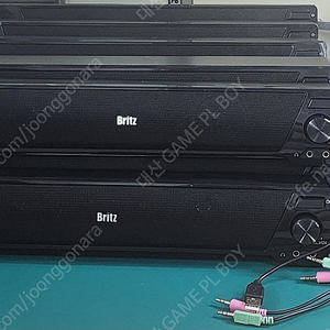 사운드바 브리츠 사운드바 PC 스피커 BA-R9 2채널 3W+3W 중고 11개 판매 개당 4,000원