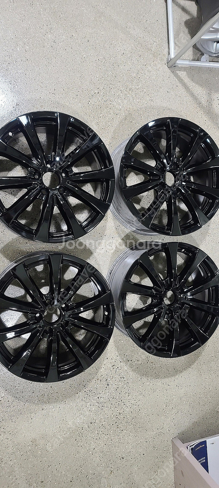 벤츠 s500 블랙유광 w222 18인치 순정휠 대품판...--3