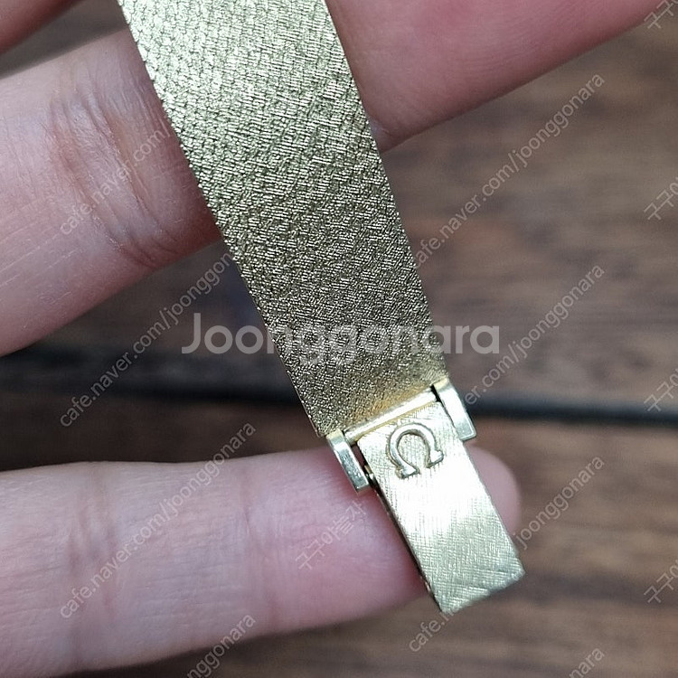 오메가 빈티지 드빌 다이아 베젤 14K금통--3