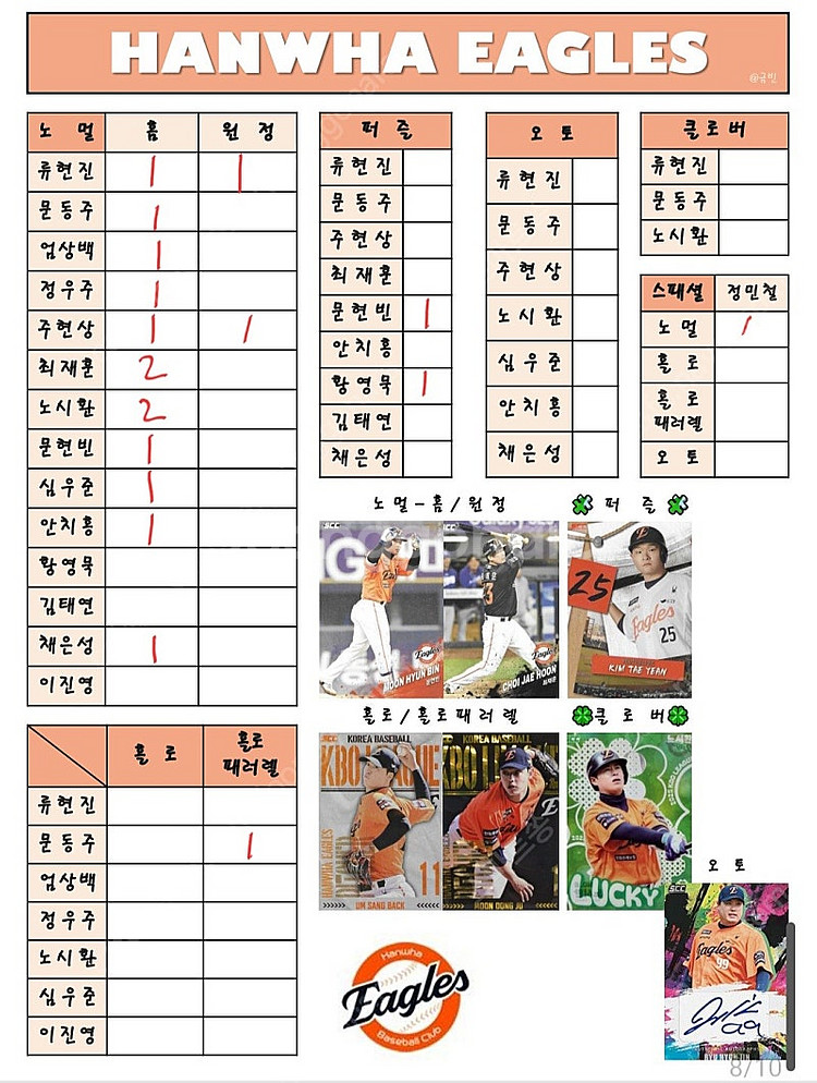 2025 kbo 포토카드 각구단별 일괄판매--3