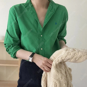 폴로 보이즈 옥스포드 셔츠 그린 XL 새상품