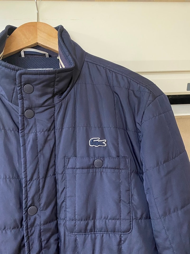 라코스테 사각퀄팅 블루종 자켓 105size--1