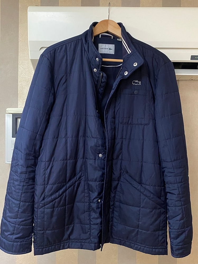 라코스테 사각퀄팅 블루종 자켓 105size--3
