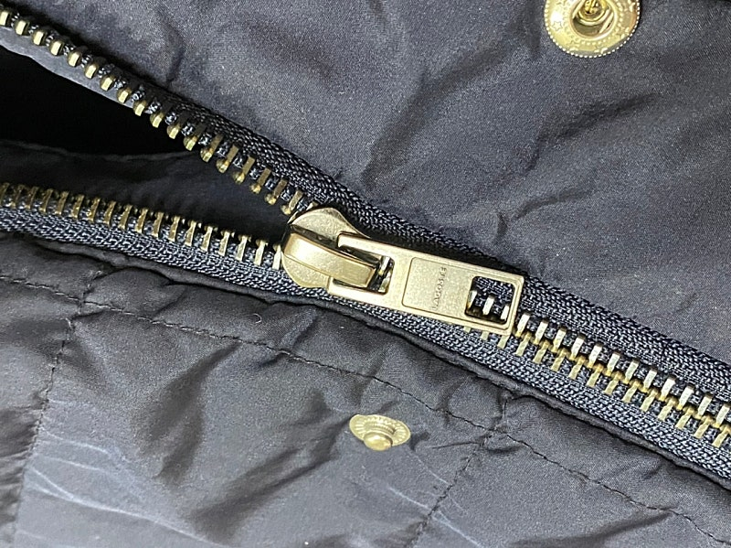 라코스테 사각퀄팅 블루종 자켓 105size--4