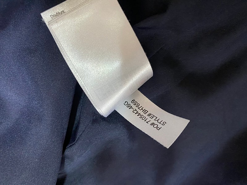 라코스테 사각퀄팅 블루종 자켓 105size--6