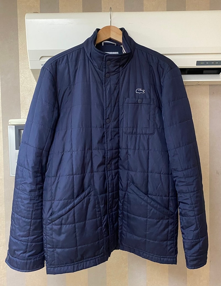 라코스테 사각퀄팅 블루종 자켓 105size--7