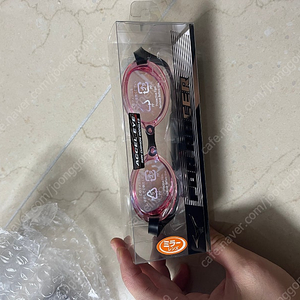 미즈노 노패킹수경 나쁜눈 핑크아이스블루