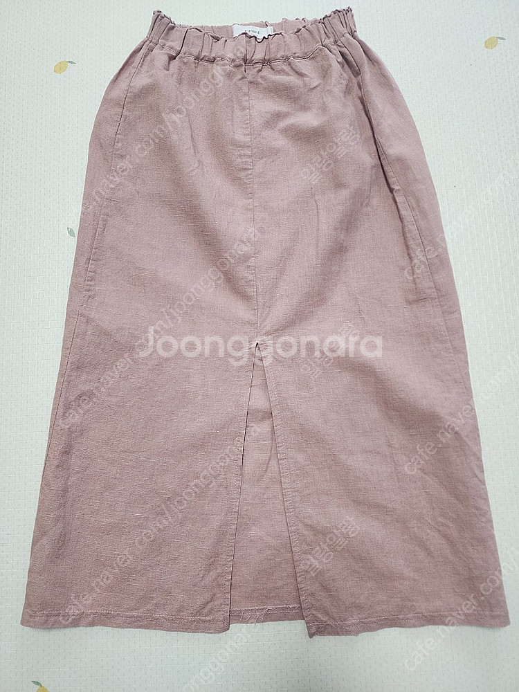 여성 린넨 밴딩스커트--0