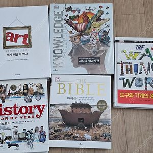 DK 세계 미술의 역사, 지식의 백과사전, 히스토리, 바이블, 도구와 기계의 원리, 생각의 나무 유네스코 세계고대문명, 세계문화유산, 세계자연유산, 뜨인돌 세계의 건축물 1,2