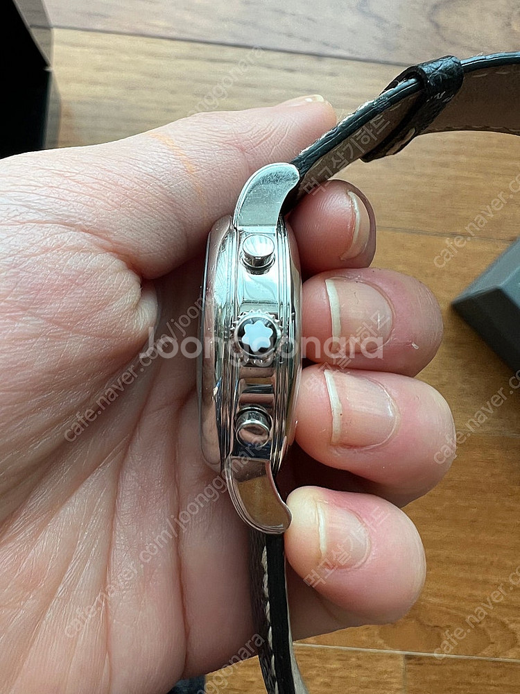 몽블랑 시계 스타 마이스타틕 크로노 스틸 36mm 검판--1