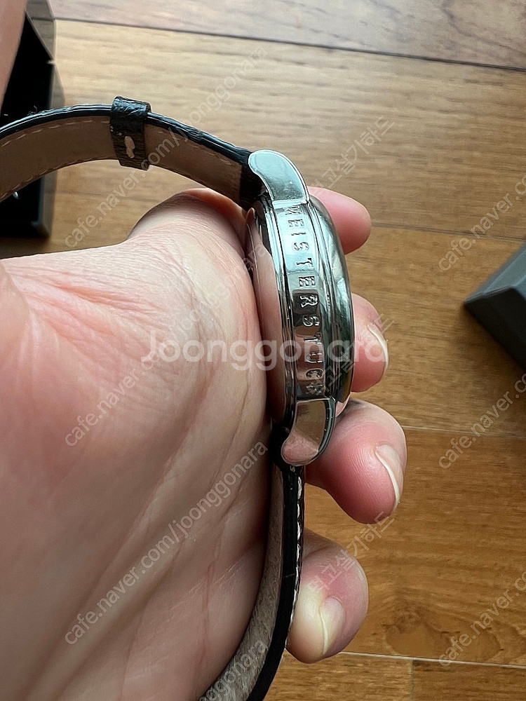몽블랑 시계 스타 마이스타틕 크로노 스틸 36mm 검판--2