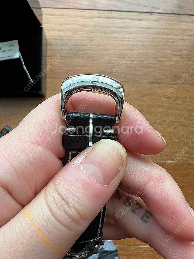 몽블랑 시계 스타 마이스타틕 크로노 스틸 36mm 검판--4