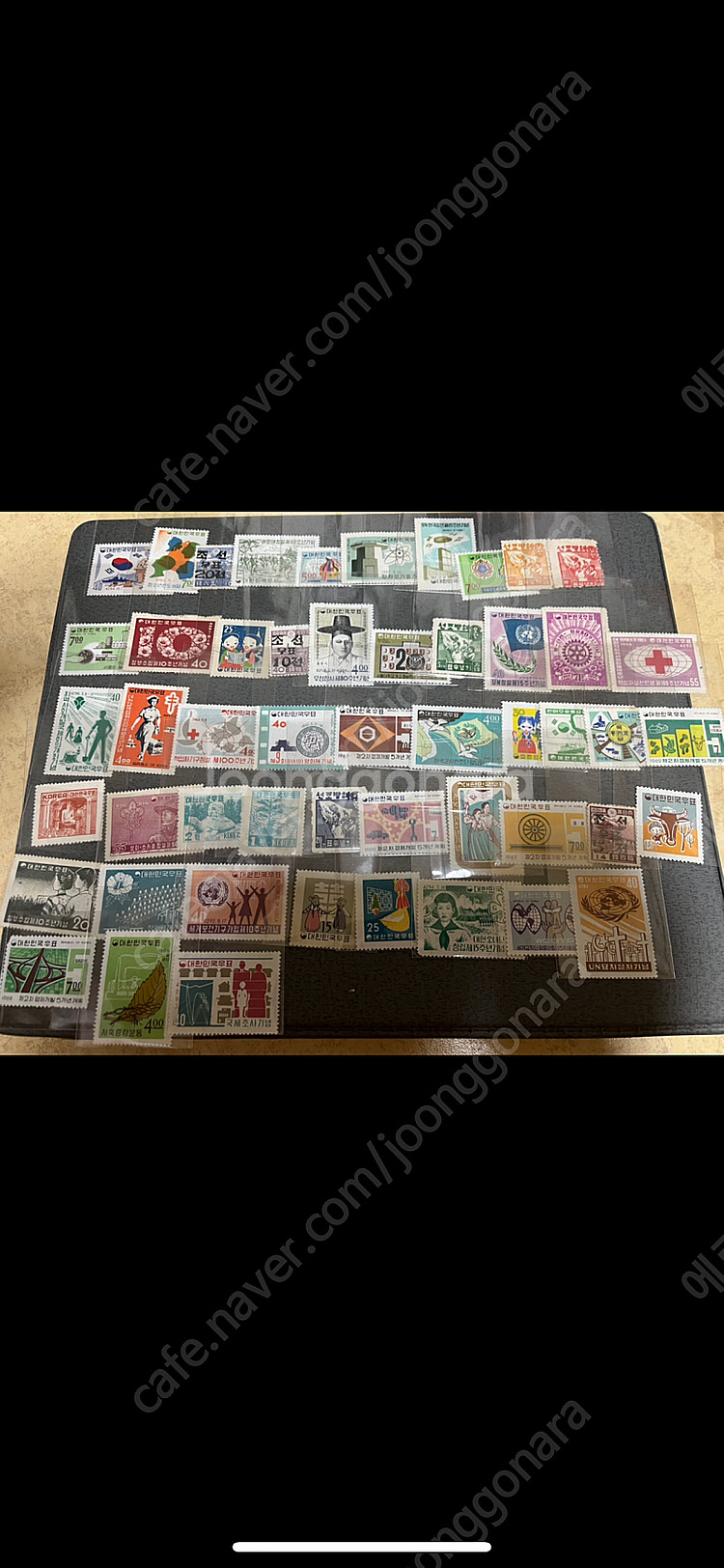 1940년대~1960년대 일괄 미사용제 단편우표 수십장...--0