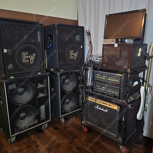 300W패씨브스피커 총 4통 (ev 스피커 두통, c sound 두통) 35만원