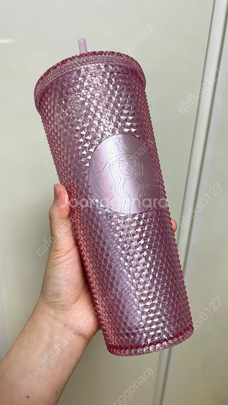 대만 스타벅스 핑크 스터드 텀블러 710ml 새제품--0