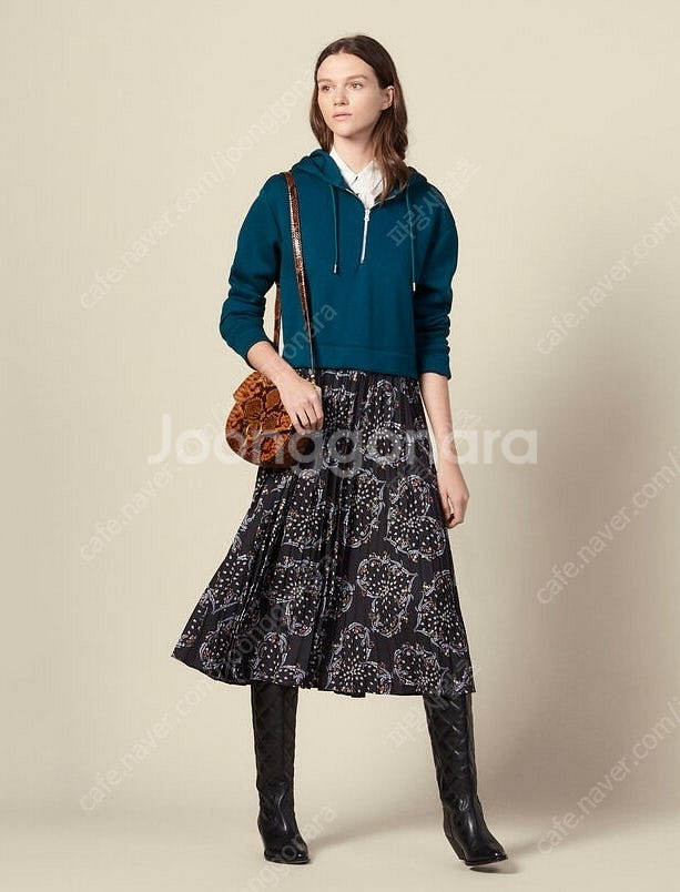 정품 Sandro 산드로 후드 원피스 36 새상품--0