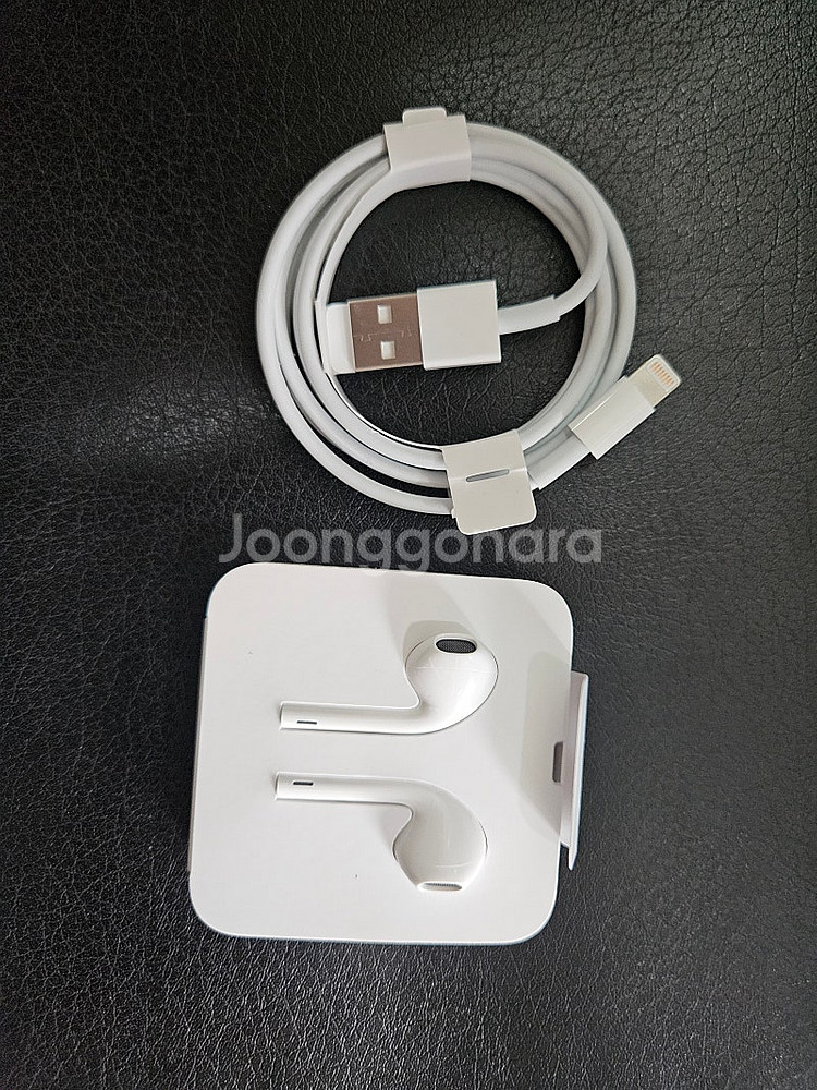 아이폰 정품 이어폰 USB-8핀 라이트닝 케이블 미사용...--0