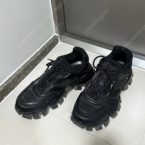 프라다 클라우드버스트 썬더 블랙 운동화 275