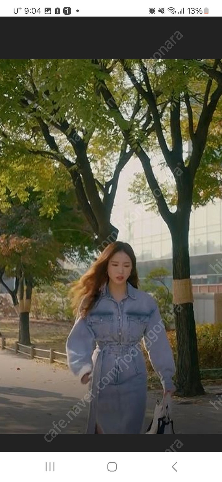 준지 데님 스커트 신세경셀럽 55 하이웨스트 타임 랑방 마인 리버 보웬--1