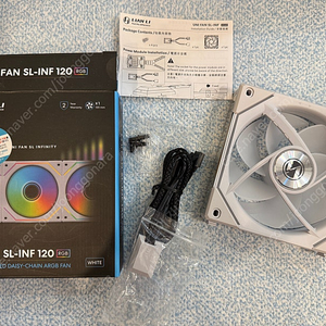 리안리 UNI FAN SL-INF 120 RGB 화이트 1pack 1개