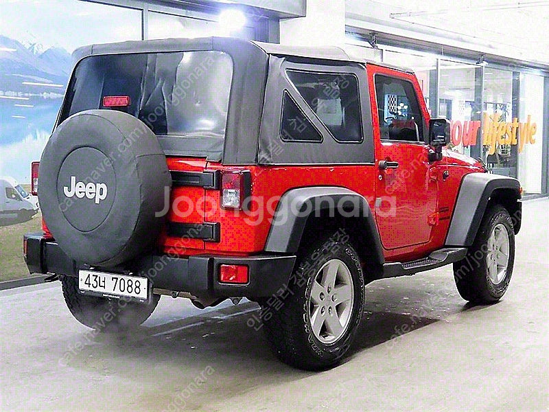 지프 랭글러 중고 JEEP 랭글러 빨간색 2017년식 ...--4