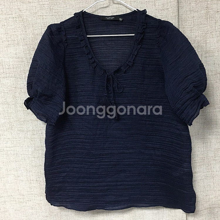 질스튜어트 뉴욕 테슬 레이스 블라우스 66--0