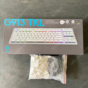 로지텍 g913tkl 무선 화이트 풀박스 pbt키캡 추가