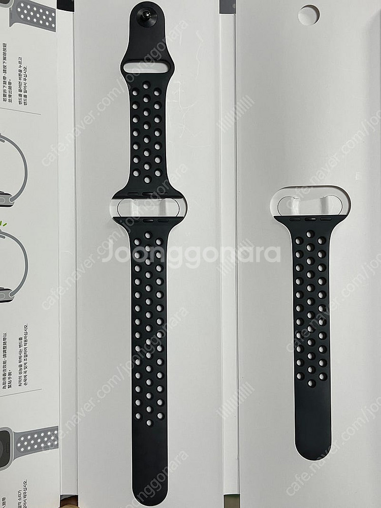 애플워치 스포츠 루프 나이키 밴드 스트랩 블랙 44mm...--0