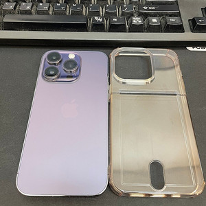 아이폰14프로 퍼플 256GB 상태좋은 중고65만팝니다.