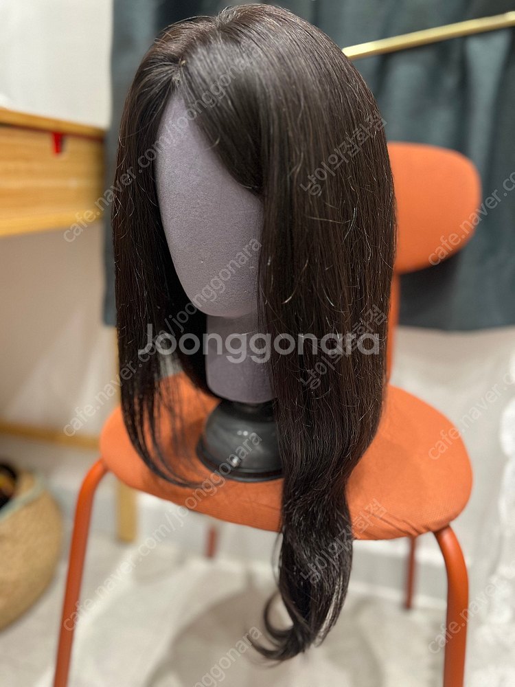 인모 100프로 긴머리(살짝펌되어있음)통가발 판매합니다...--7