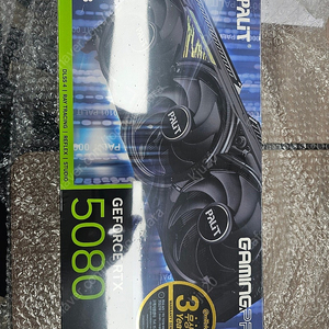 [새제품] PALIT 지포스 RTX 5080 GAMINGPRO D7 16GB 이엠텍 미개봉 새제품 판매합니다.